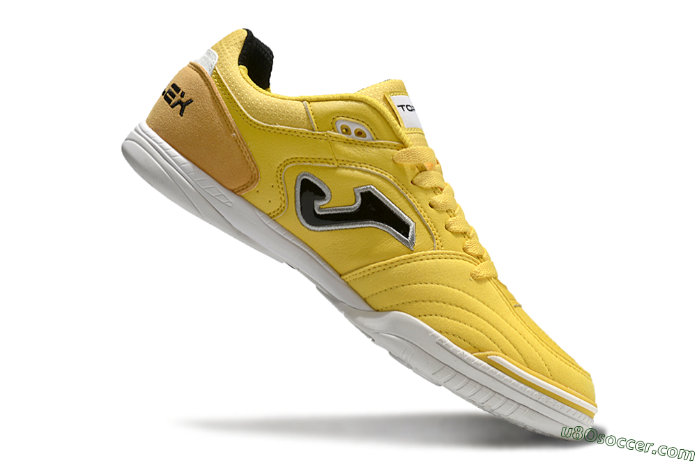 Joma Top Flex IC Indoor & Futsal Soccer Shoes - Yellow/Black/Silver 4