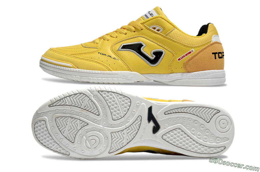 Joma Top Flex IC Indoor & Futsal Soccer Shoes - Yellow/Black/Silver 0