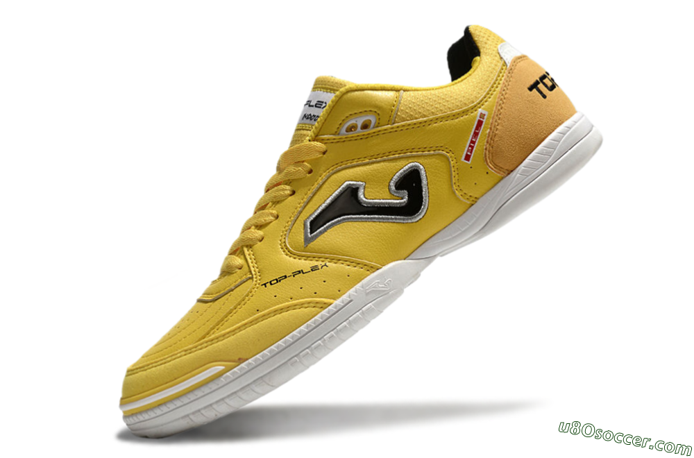 Joma Top Flex IC Indoor & Futsal Soccer Shoes - Yellow/Black/Silver 5