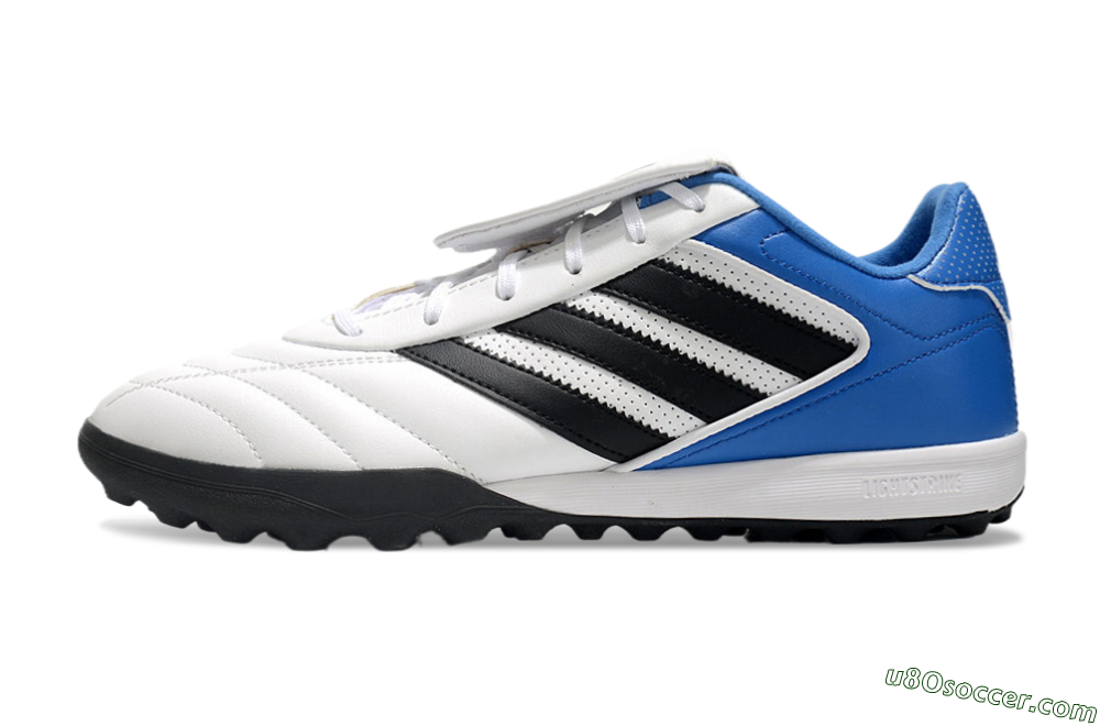 Adidas Copa Gloro 2 TF Artificial Turf Soccer Shoes - White/Black/Blue 2