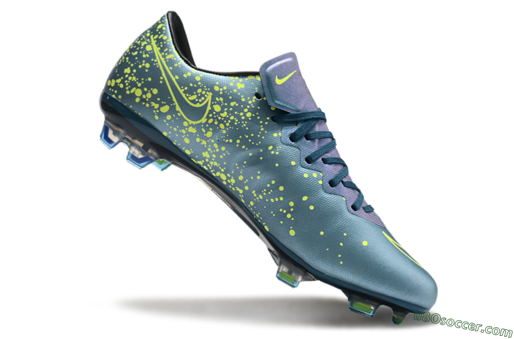 Nike Mercurial Vapor 10 FG Firm Ground Soccer Cleats - Jade/Yellow/Black 4