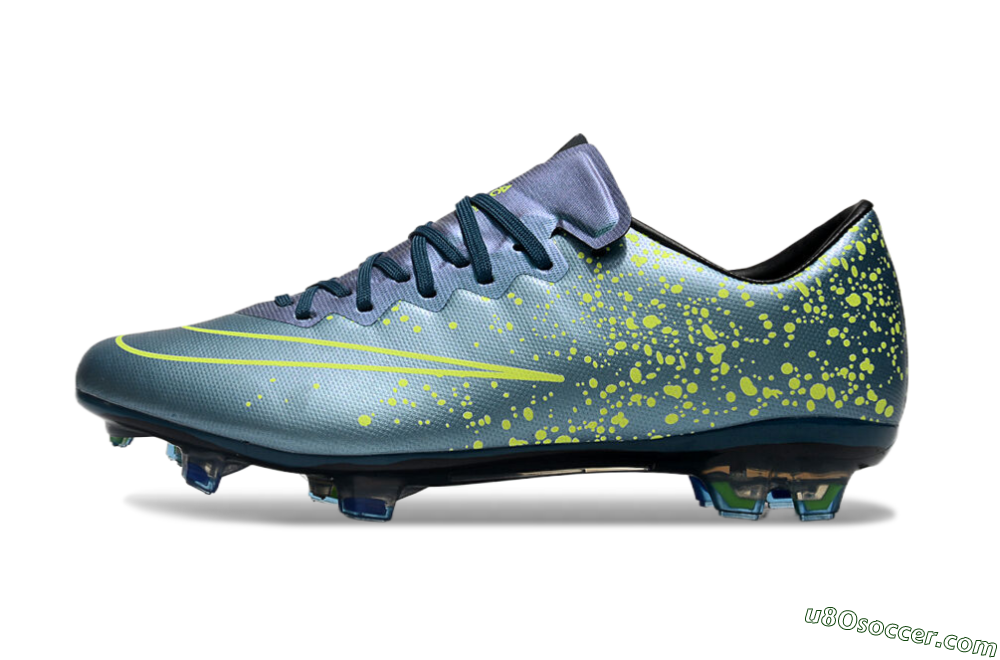 Nike Mercurial Vapor 10 FG Firm Ground Soccer Cleats - Jade/Yellow/Black 2