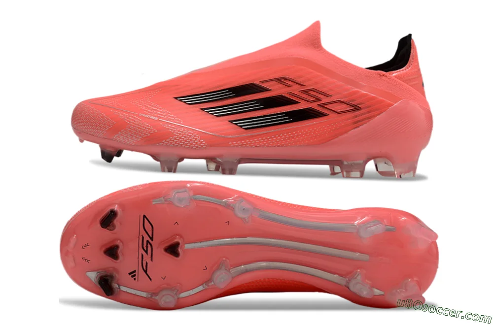 Adidas F50 Elite Laceless FG Firm Ground Soccer Cleats - Red