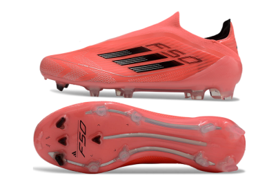 Adidas F50 Elite Laceless FG Firm Ground Soccer Cleats - Red/Black