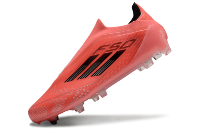 Adidas F50 Elite Laceless FG Firm Ground Soccer Cleats - Red/Black