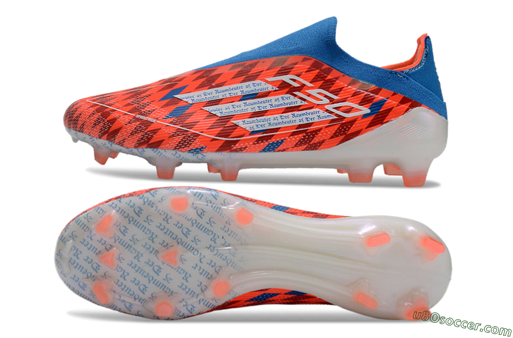 Adidas F50 Elite Laceless FG Firm Ground Soccer Cleats - Red/White/Blue 0