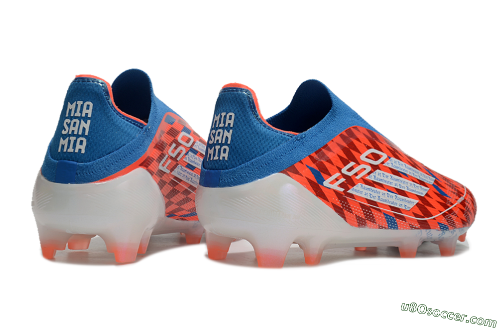 Adidas F50 Elite Laceless FG Firm Ground Soccer Cleats - Red/White/Blue 6