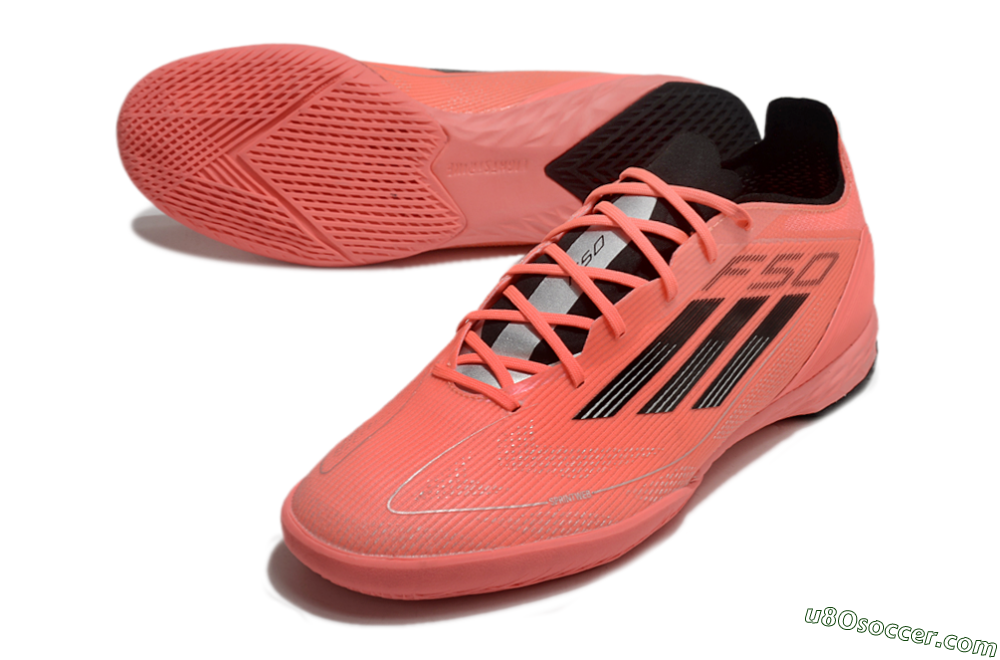 Adidas F50 Pro IC Indoor & Futsal Soccer Shoes - Red/Black 3