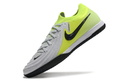 Nike Phantom GX 2 Elite IC Indoor & Futsal Soccer Shoes - Grey/Black/Yellow