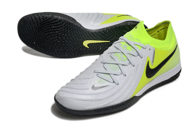 Nike Phantom GX 2 Elite IC Indoor & Futsal Soccer Shoes - Grey/Black/Yellow