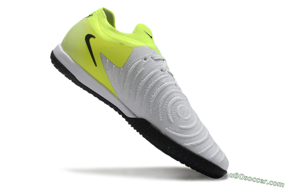 Nike Phantom GX 2 Elite IC Indoor & Futsal Soccer Shoes - Grey/Black/Yellow 4