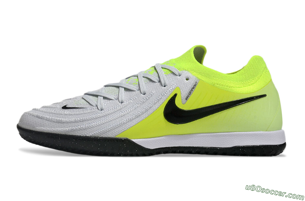 Nike Phantom GX 2 Elite IC Indoor & Futsal Soccer Shoes - Grey/Black/Yellow 2