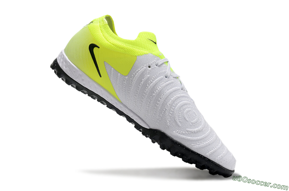 Nike Phantom GX 2 Elite TF Artificial Turf Soccer Shoes - Grey/Black/Yellow 4