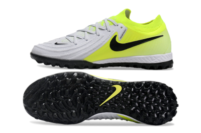 Nike Phantom GX 2 Elite TF Artificial Turf Soccer Shoes - Grey/Black/Yellow
