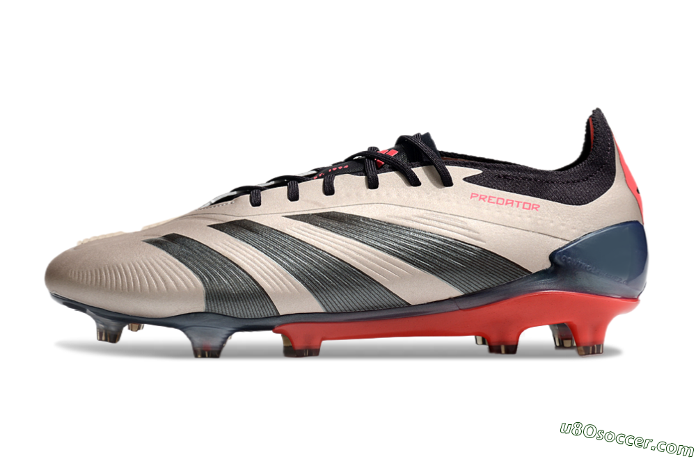 Adidas Predator 24 Elite FG Firm Ground Soccer Cleats - Gold/Blue/Red 2