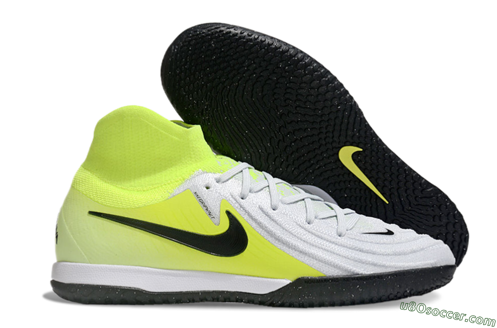 Nike Phantom Luna Elite NU IC Indoor & Futsal Soccer Shoes - Grey/Yellow/Black 1