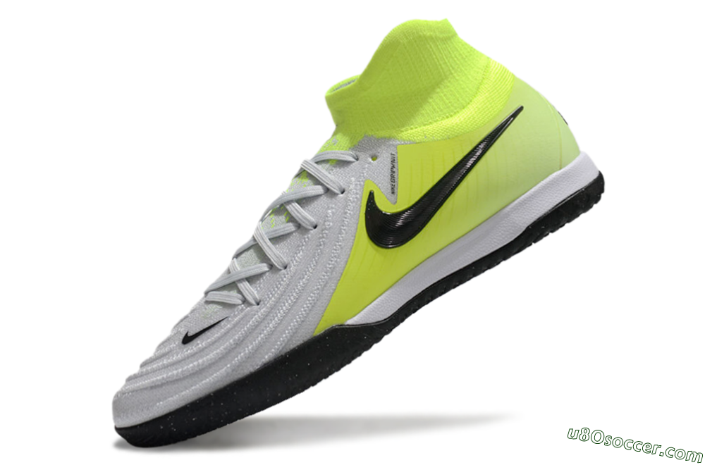 Nike Phantom Luna Elite NU IC Indoor & Futsal Soccer Shoes - Grey/Yellow/Black 5