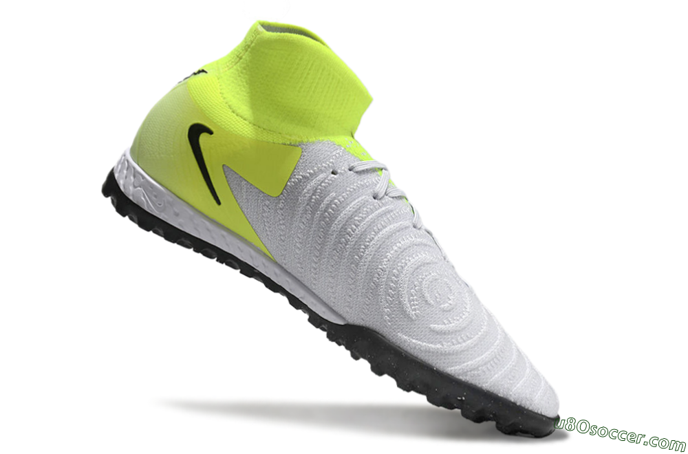 Nike Phantom Luna Elite NU TF Artificial Turf Soccer Shoes - Grey/Yellow/Black 4