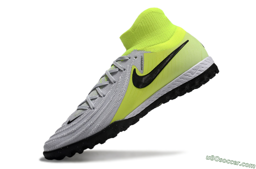 Nike Phantom Luna Elite NU TF Artificial Turf Soccer Shoes - Grey/Yellow/Black 5