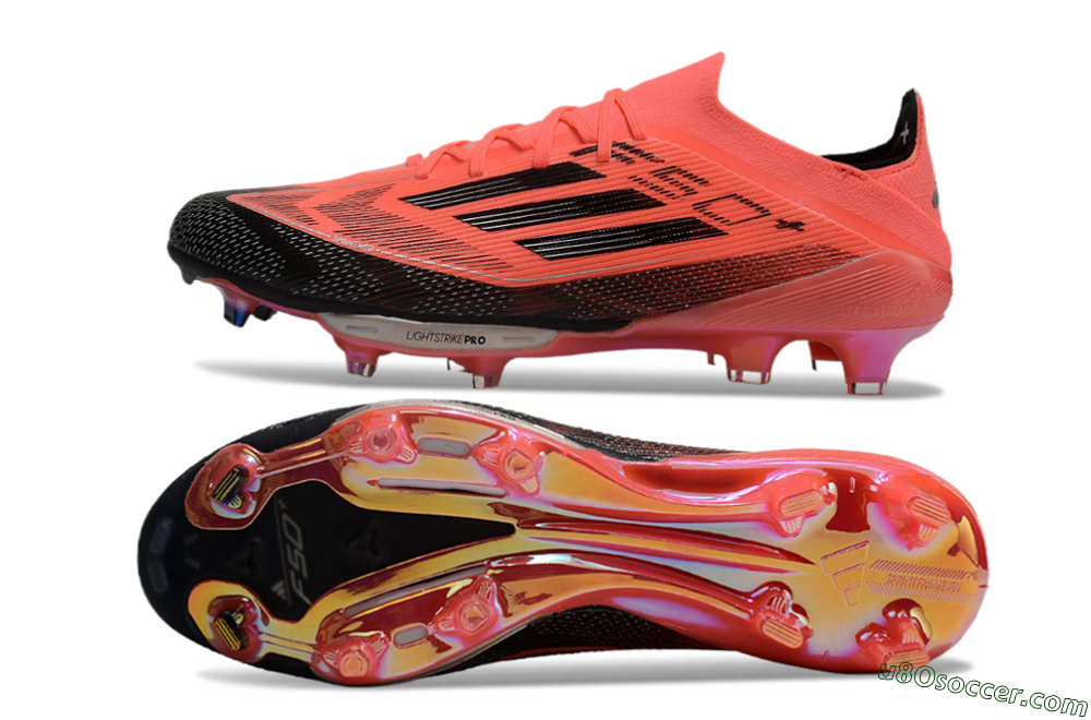 Adidas F50+ Lightstrike Pro FG Firm Ground Soccer Cleats - Red/Black 0