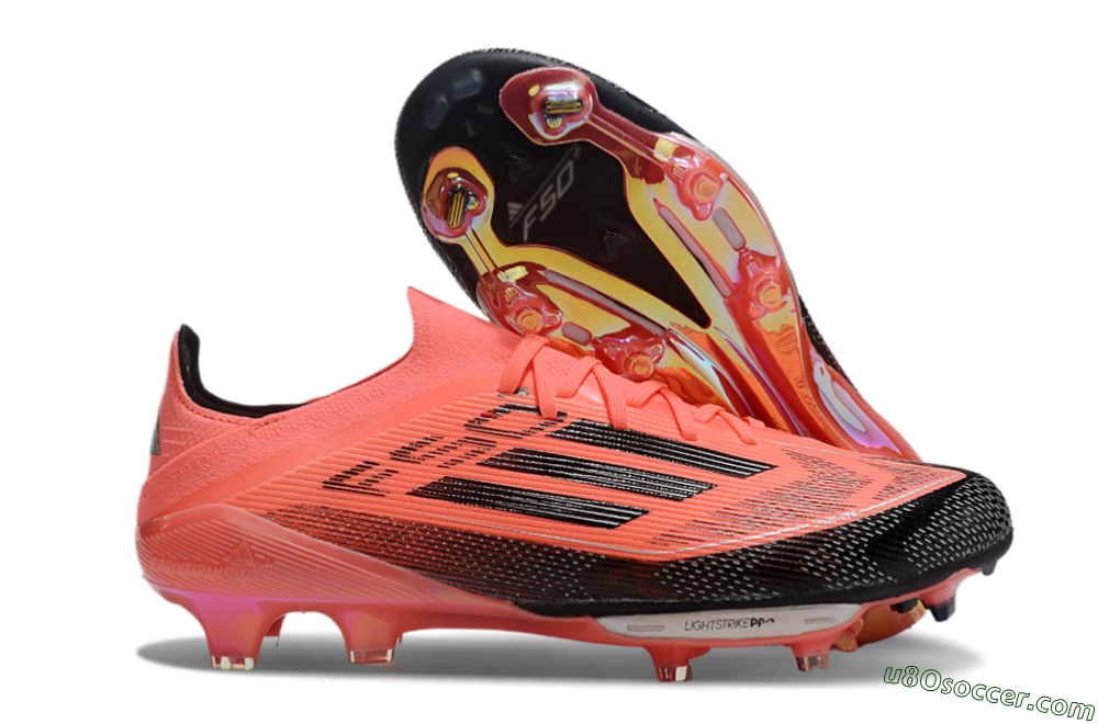 Adidas F50+ Lightstrike Pro FG Firm Ground Soccer Cleats - Red/Black 1