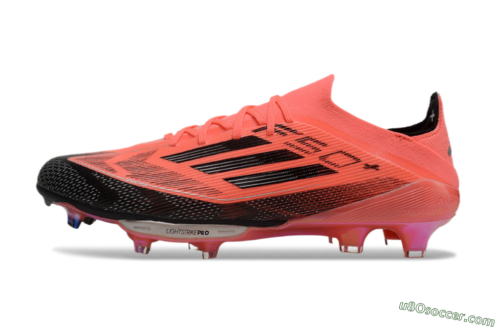 Adidas F50+ Lightstrike Pro FG Firm Ground Soccer Cleats - Red/Black 2
