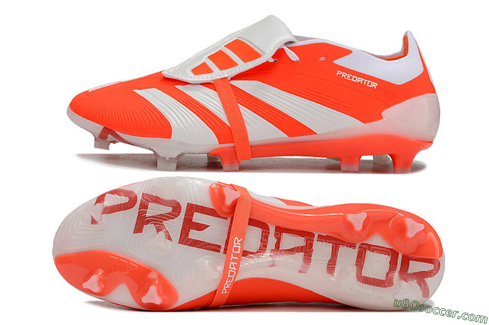 Adidas Predator Elite Foldover Tongue FG Firm Ground Soccer Cleats - Red/White 0