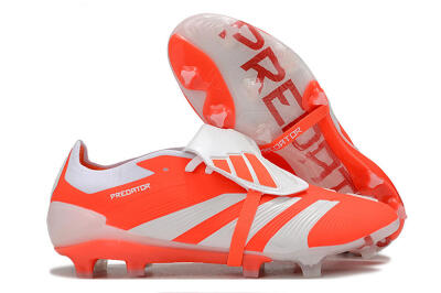 Adidas Predator Elite Foldover Tongue FG Firm Ground Soccer Cleats - Red/White