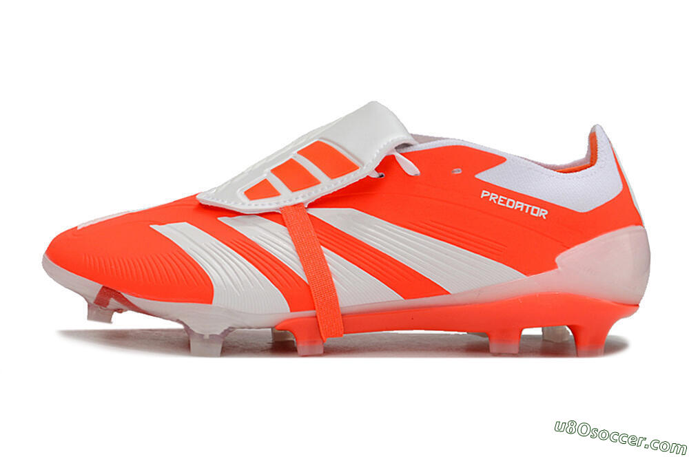 Adidas Predator Elite Foldover Tongue FG Firm Ground Soccer Cleats - Red/White 2