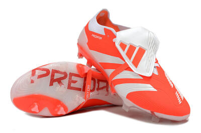 Adidas Predator Elite Foldover Tongue FG Firm Ground Soccer Cleats - Red/White