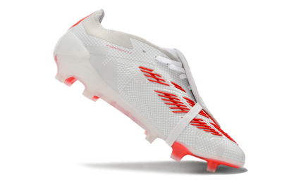 Adidas Predator Elite Foldover Tongue FG Firm Ground Soccer Cleats - Beige/Red/White