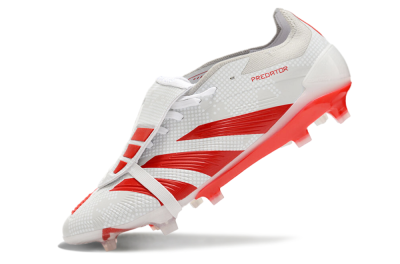 Adidas Predator Elite Foldover Tongue FG Firm Ground Soccer Cleats - Beige/Red/White