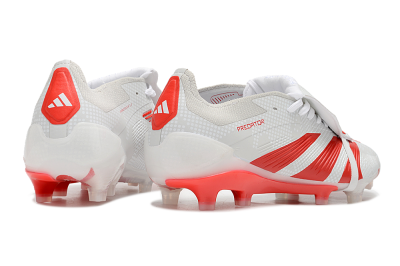 Adidas Predator Elite Foldover Tongue FG Firm Ground Soccer Cleats - Beige/Red/White