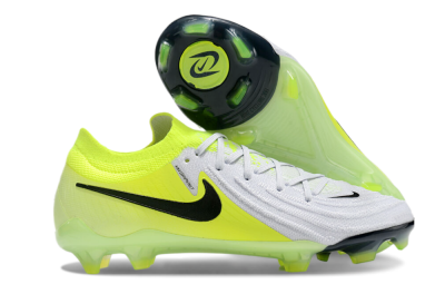 Nike Phantom Luna Elite FG Firm Ground Soccer Cleats - Grey/Yellow/Black