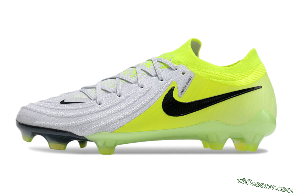 Nike Phantom Luna Elite FG Firm Ground Soccer Cleats - Grey/Yellow/Black 1