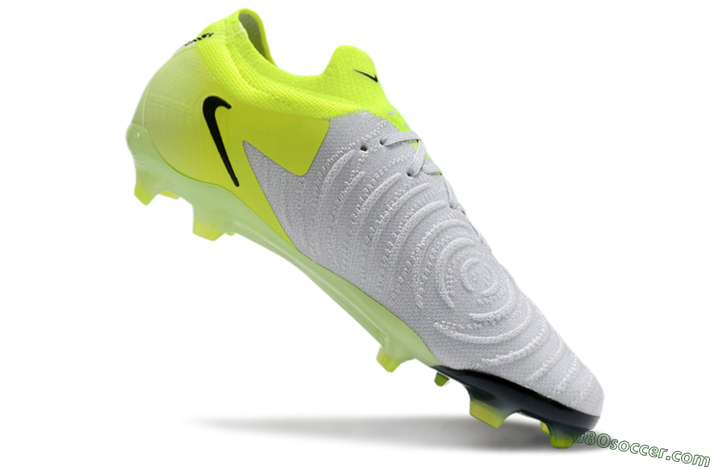 Nike Phantom Luna Elite FG Firm Ground Soccer Cleats - Grey/Yellow/Black 3