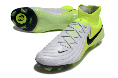 Nike Phantom Luna Elite FG Firm Ground Soccer Cleats - Grey/Yellow/Black