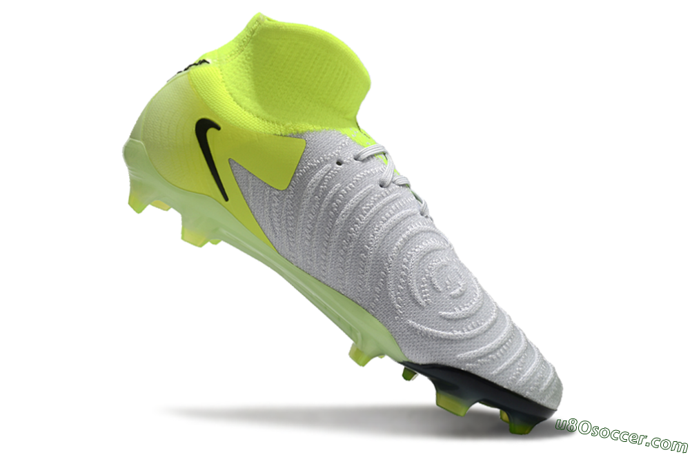 Nike Phantom Luna Elite FG Firm Ground Soccer Cleats - Grey/Yellow/Black 4