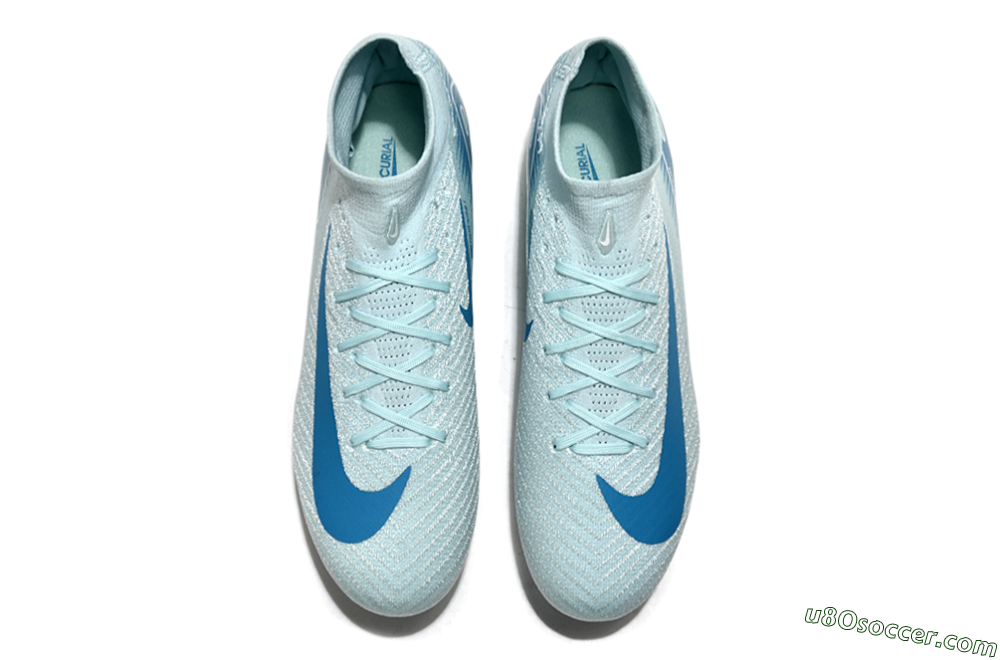Nike Air Zoom Mercurial Superfly 10 Elite SG Soft Ground Soccer Cleats - Jade/Blue/White 3