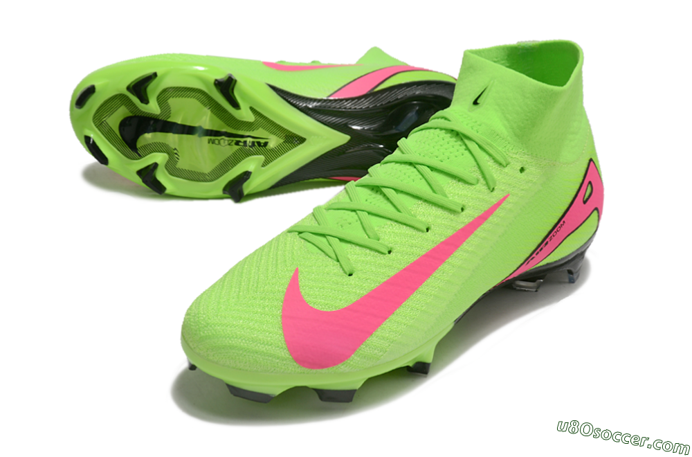 Nike Air Zoom Mercurial Superfly 10 Elite FG Firm Ground Soccer Cleats - Yellow/Pink/Black 3