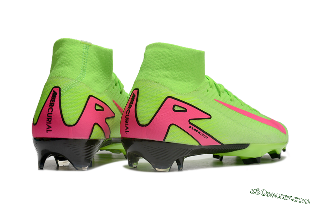 Nike Air Zoom Mercurial Superfly 10 Elite FG Firm Ground Soccer Cleats - Yellow/Pink/Black 6