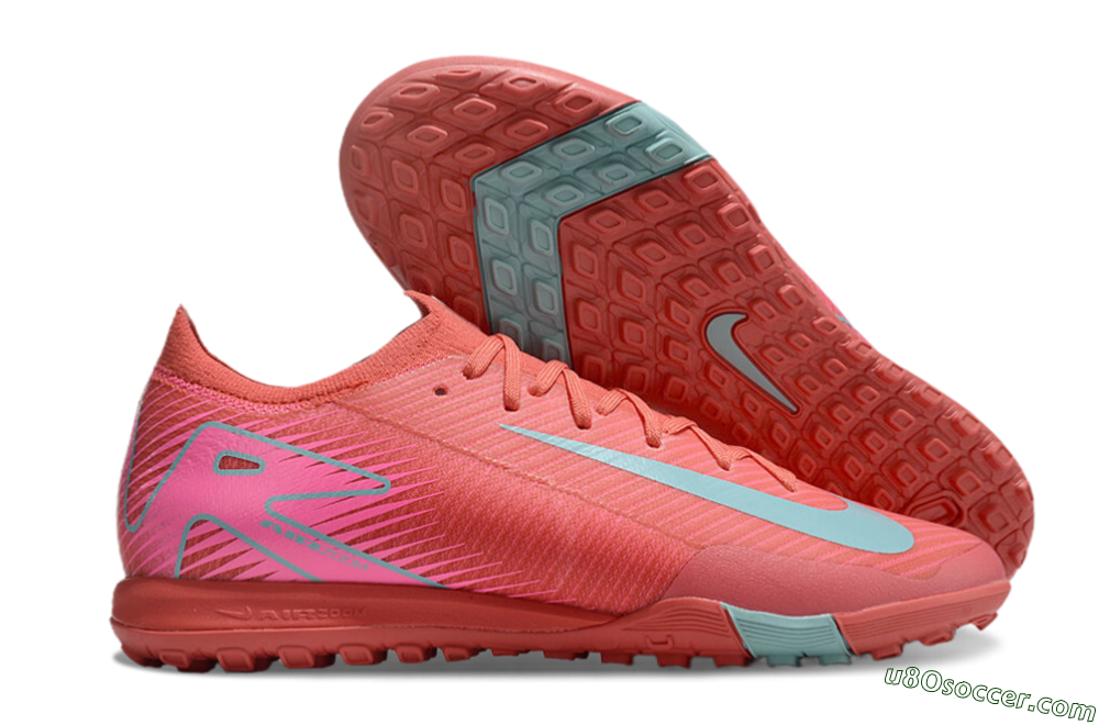 Nike Air Zoom Mercurial Vapor 16 Elite TF Artificial Turf Soccer Shoes - Red/Jade/White 1