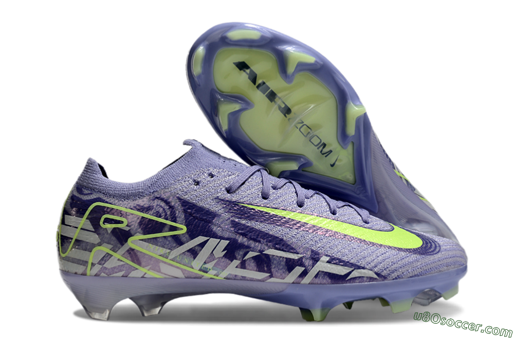 Nike Air Zoom Mercurial Vapor 16 Elite FG Firm Ground Soccer Cleats - Purple/Yellow/White 0