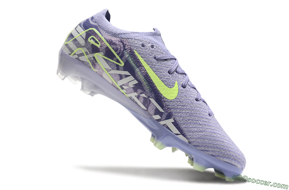 Nike Air Zoom Mercurial Vapor 16 Elite FG Firm Ground Soccer Cleats - Purple/Yellow/White 3