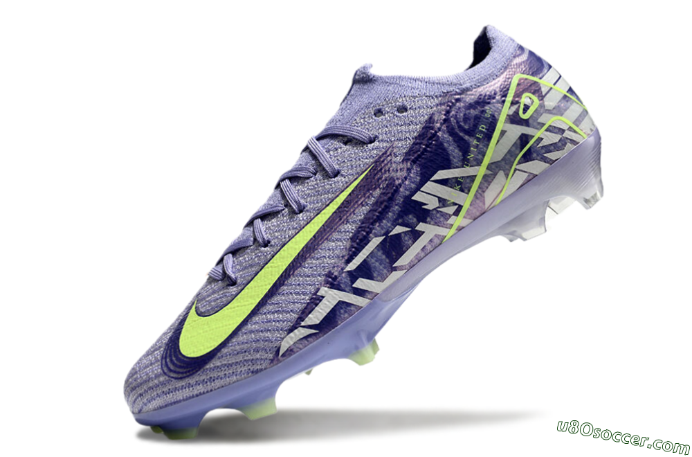Nike Air Zoom Mercurial Vapor 16 Elite FG Firm Ground Soccer Cleats - Purple/Yellow/White 4