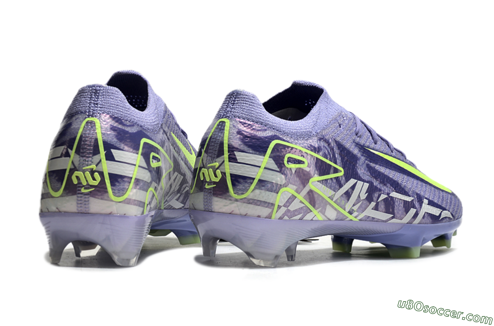 Nike Air Zoom Mercurial Vapor 16 Elite FG Firm Ground Soccer Cleats - Purple/Yellow/White 5