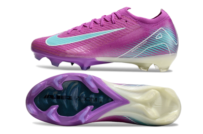 Nike Air Zoom Mercurial Vapor 16 Elite FG Firm Ground Soccer Cleats - Purple/Mint