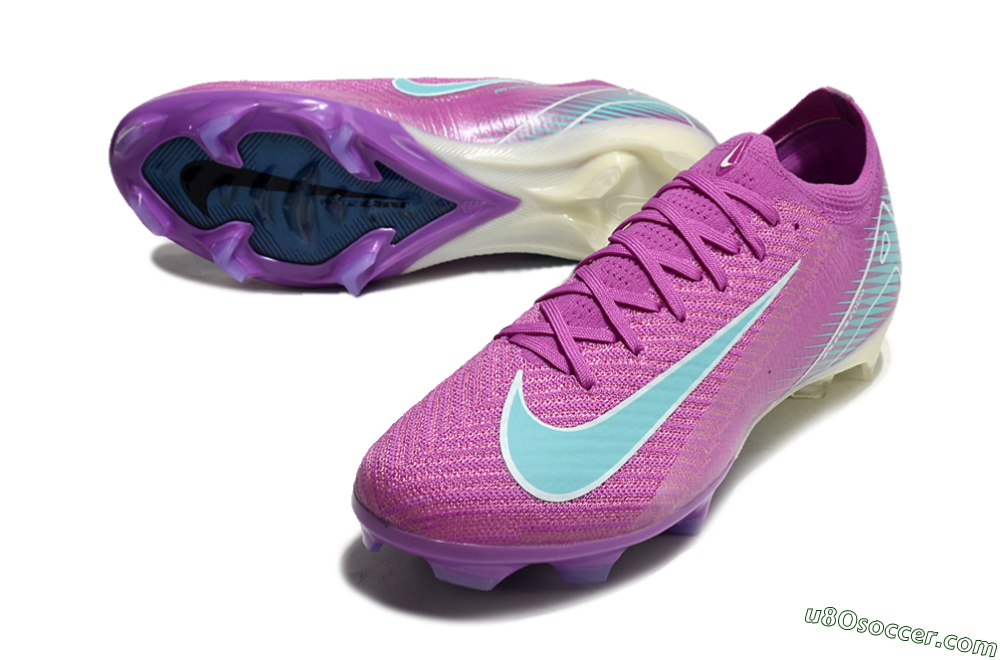 Nike Air Zoom Mercurial Vapor 16 Elite FG Firm Ground Soccer Cleats - Purple/Mint 3