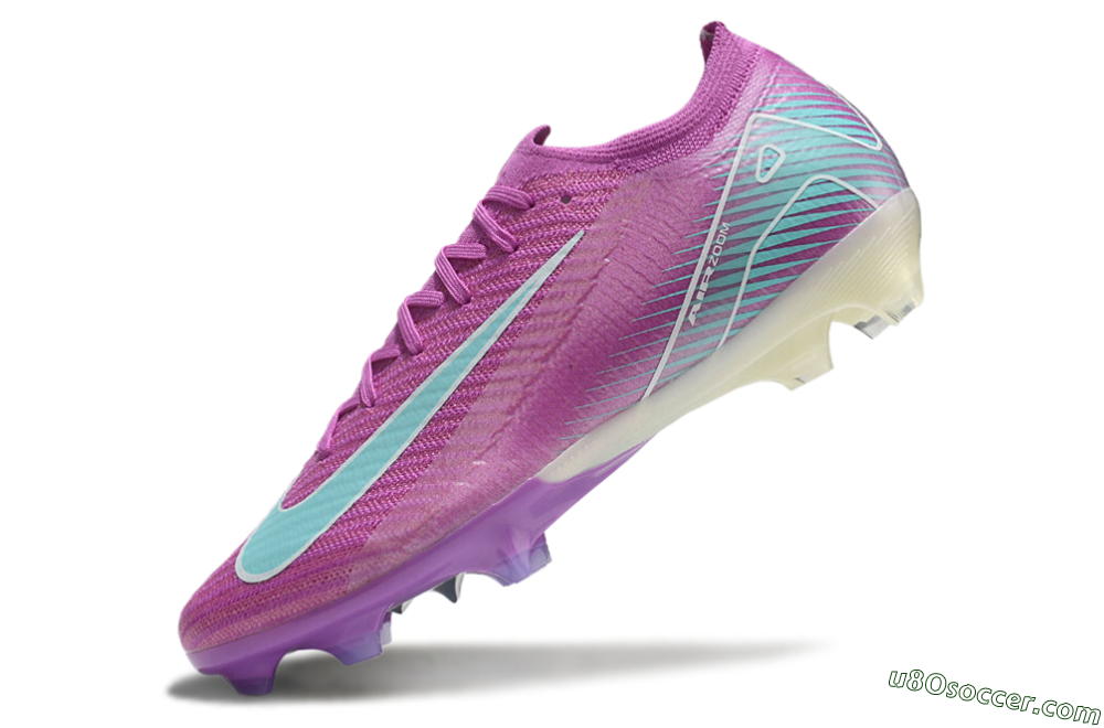 Nike Air Zoom Mercurial Vapor 16 Elite FG Firm Ground Soccer Cleats - Purple/Mint 5