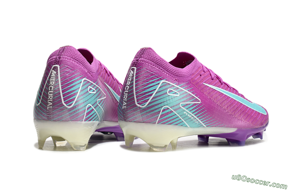 Nike Air Zoom Mercurial Vapor 16 Elite FG Firm Ground Soccer Cleats - Purple/Mint 6